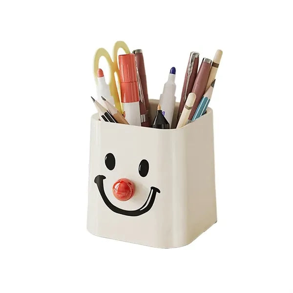 Desktop Smiley Face Pen Holder