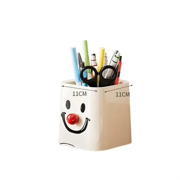 Desktop Smiley Face Pen Holder