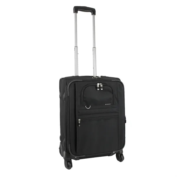 Expandable Carry-On Luggage w/ 360 Swivel Wheels