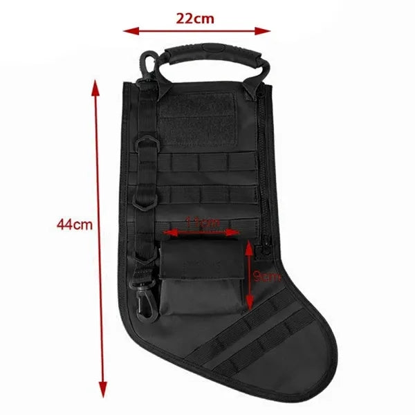 Tactical Lightweight Christmas Socks Bag with Custom Logo