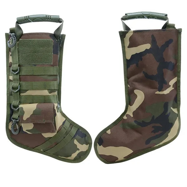 Tactical Lightweight Christmas Socks Bag with Custom Logo