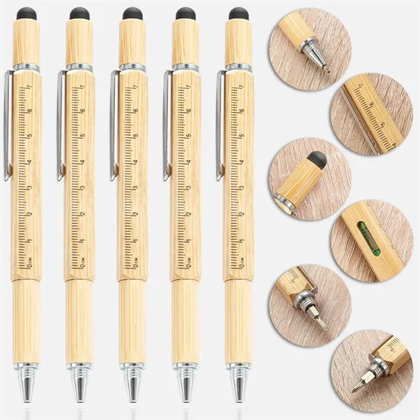 Multifunctional Bamboo Tool Pen