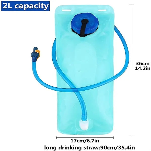 2L Foldable Portable Water Bag For Outdoor Cycling Hiking