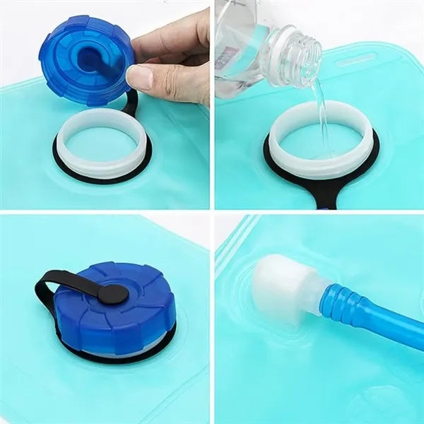 2L Foldable Portable Water Bag For Outdoor Cycling Hiking
