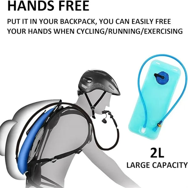 2L Foldable Portable Water Bag For Outdoor Cycling Hiking