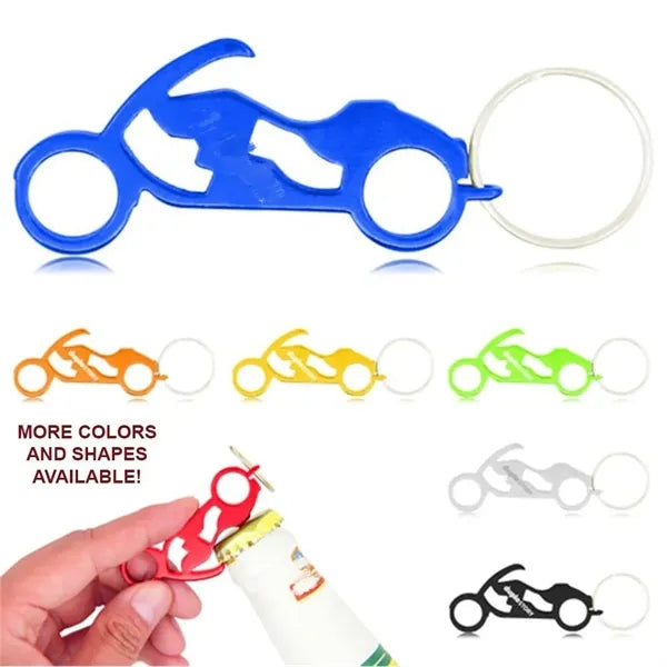2 5/8 " Motorcycle Shaped Bottle Opener Key Holder