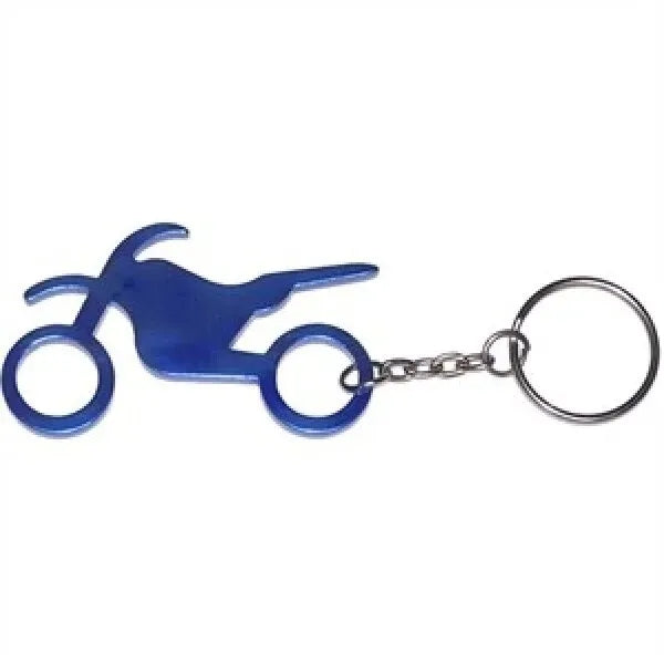 2 5/8 " Motorcycle Shaped Bottle Opener Key Holder