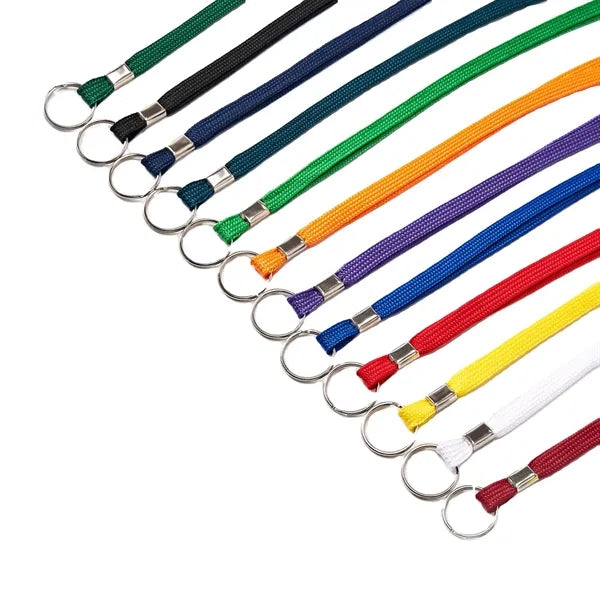 Non-Breakaway Polyester Lanyard with Split Ring