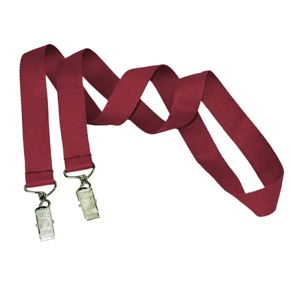 3/4" Custom Open Ended Polyester Lanyard w/ Badge Holder