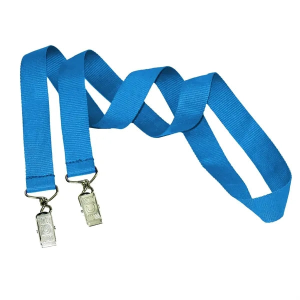 3/4" Custom Open Ended Polyester Lanyard w/ Badge Holder