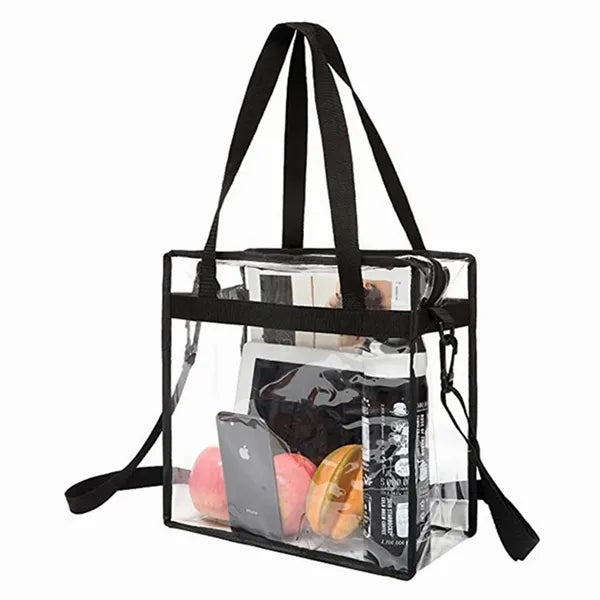Stadium Approved Clear Messenger Tote Bag