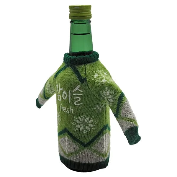 Knitted Sweater Wine Bottle Cover set