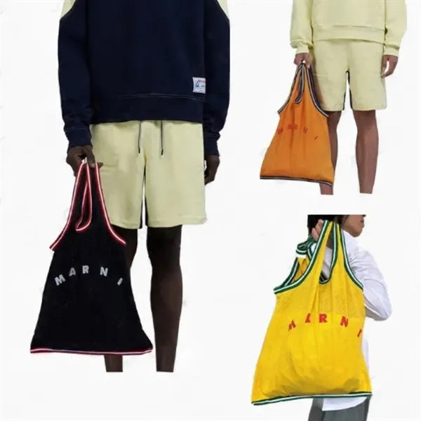 Men Mesh Basketball Jersey Shaped Shopping Bag