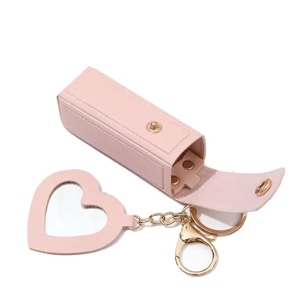 PU Lipstick Keychain Bag