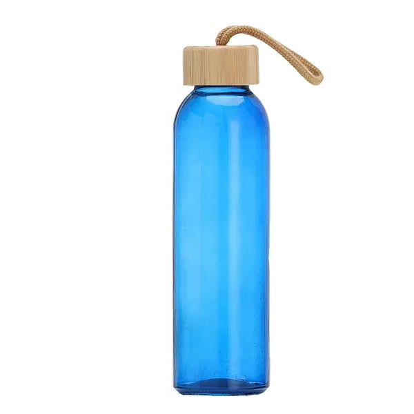 16Oz Multi-Colored Glass Water Bottle