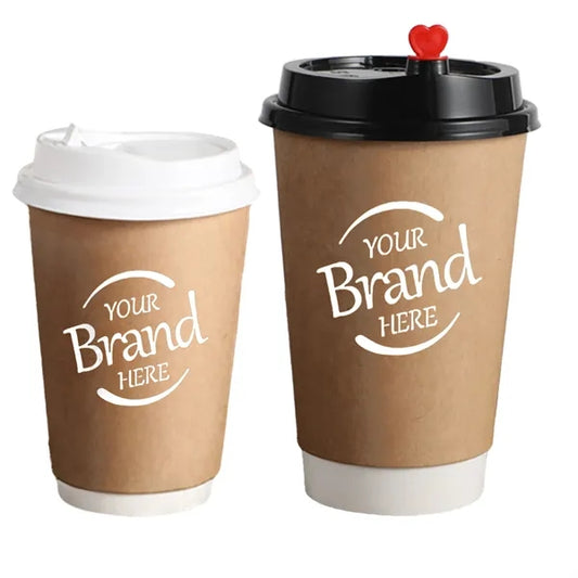12/16/22oz Cowhide Disposable Coffee Paper Cup
