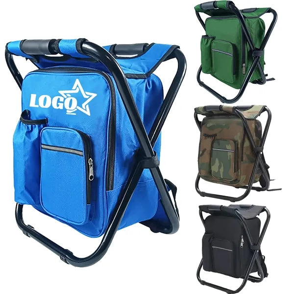 Foldable Outdoor Camping Chair With Ice Bag