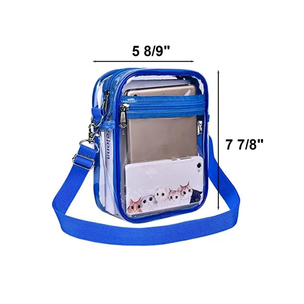 Clear PVC Messenger Bag