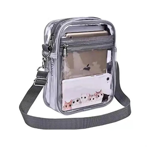 Clear PVC Messenger Bag