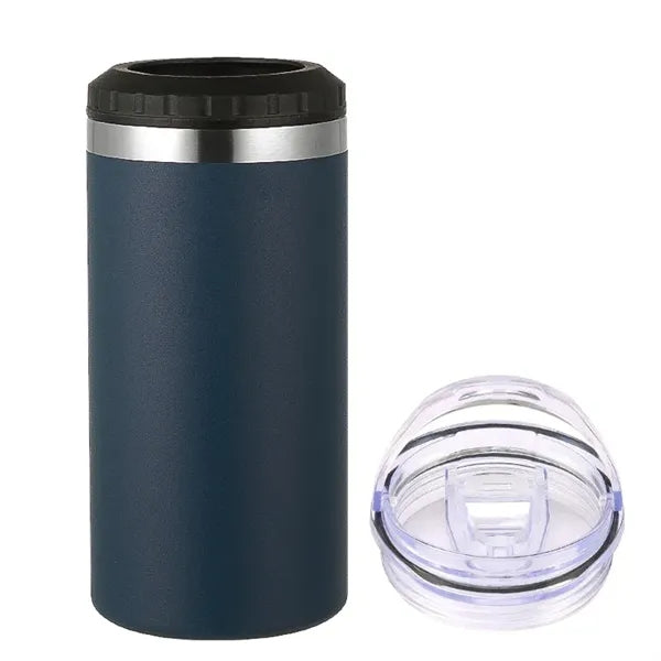 16oz Double Lid Stainless Steel Insulated Can Cooler