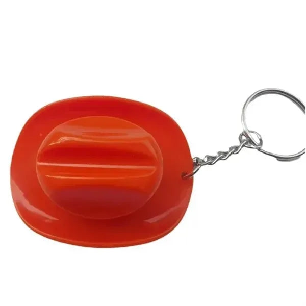 Plastic Cowboy Hat Bottle Opener Keychain