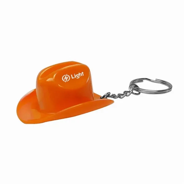 Plastic Cowboy Hat Bottle Opener Keychain
