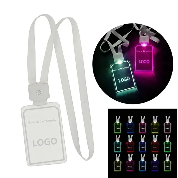 Lanyard ID Card with LED Light