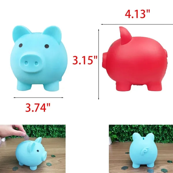 Unbreakable Plastic Piggy Money Bank