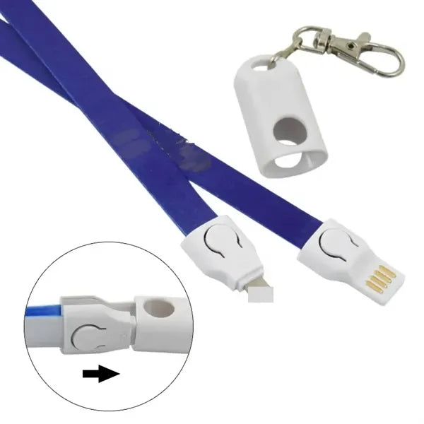 3 in 1 Lanyard USB Cable