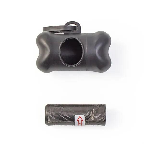 Bone shape outdoor pet Poop bag dispenser with plastic clip