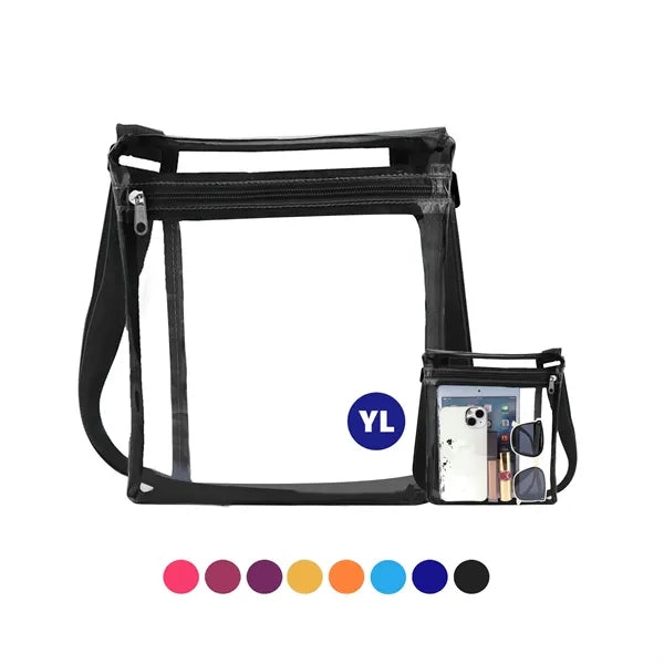 PVC Waterproof Crossbody Clear Bag