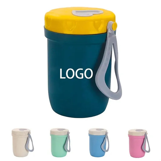 Wheat Straw Double-layer Breakfast Insulated Cup