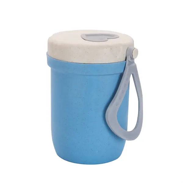 Wheat Straw Double-layer Breakfast Insulated Cup
