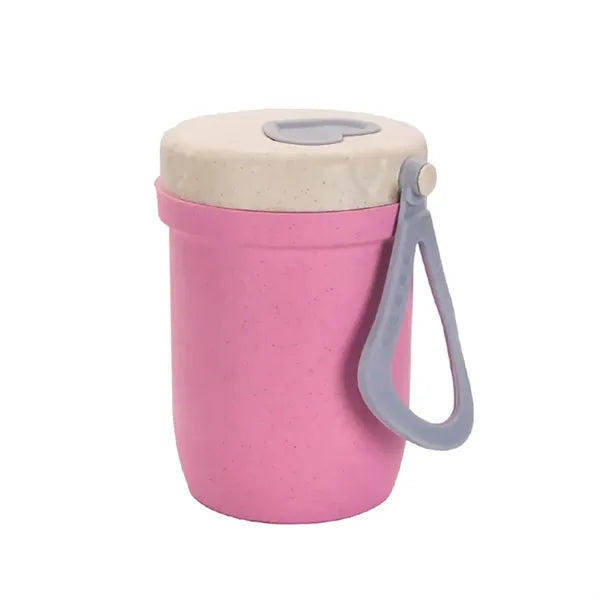 Wheat Straw Double-layer Breakfast Insulated Cup
