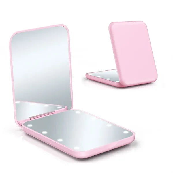 Portable Lighted Travel Tabletop Cosmetic Makeup Mirror