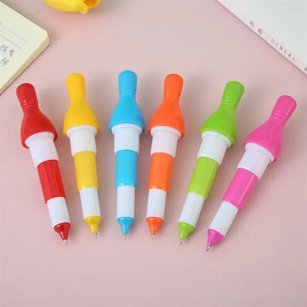 Funny Bowling-shaped Retractable Ballpoint Pen