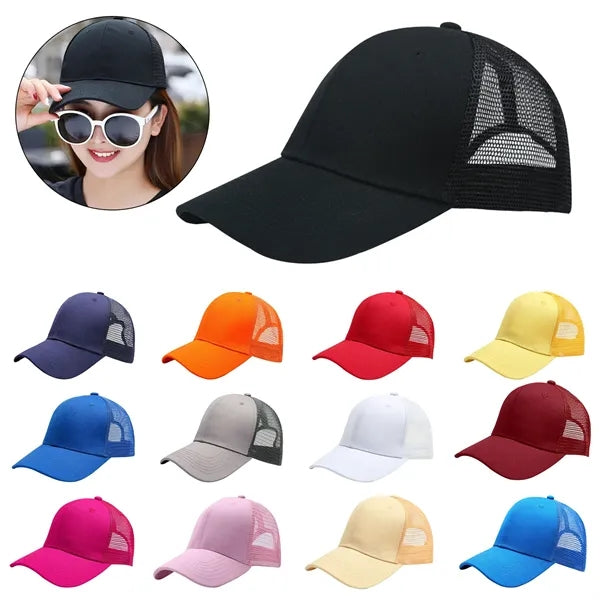 Unisex Sun Visor Hat Summer Sports Outdoor Mesh Baseball Cap