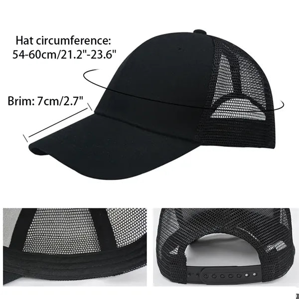 Unisex Sun Visor Hat Summer Sports Outdoor Mesh Baseball Cap