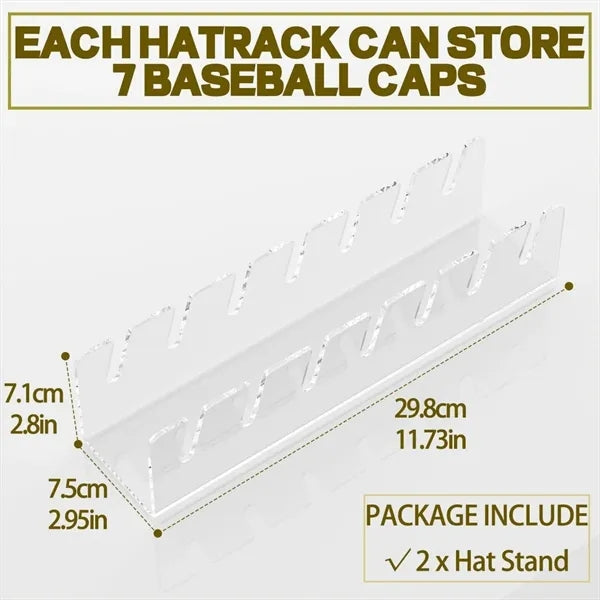 Acrylic Hat Transparent Storage Rack Require No Installation