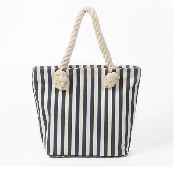 Fashion Eco Friendly Canvas Tote Bag With Hemp Rope Handle