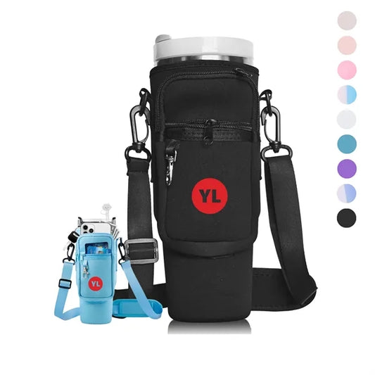 40oz Water Bottle Carrier Bag With Phone Pocket