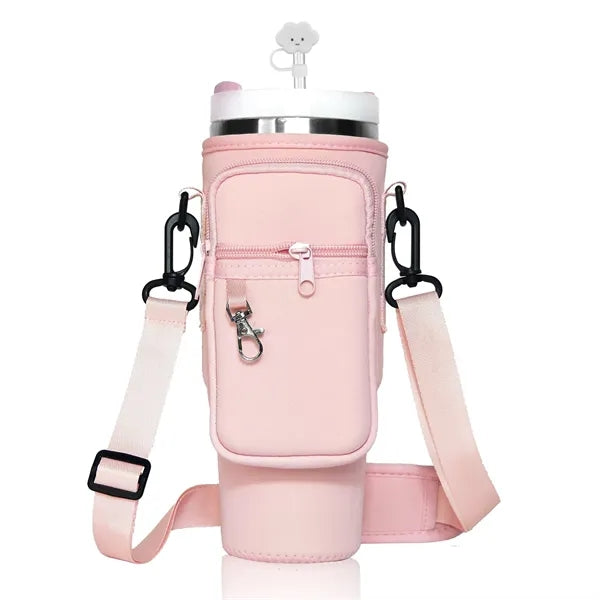 40oz Water Bottle Carrier Bag With Phone Pocket