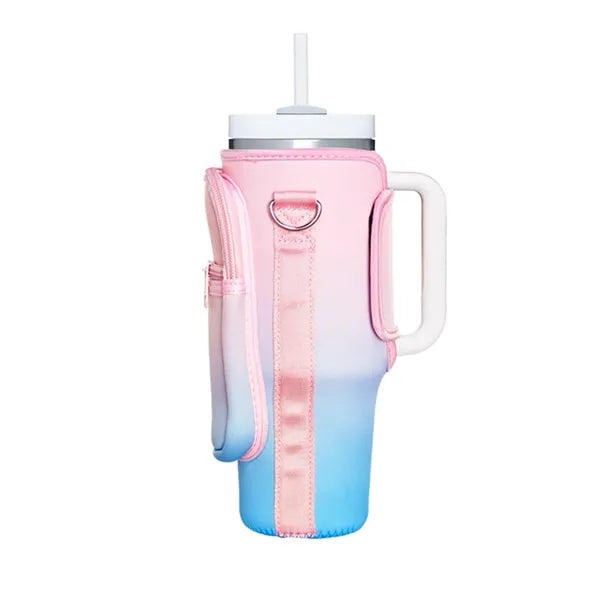40oz Water Bottle Carrier Bag With Phone Pocket