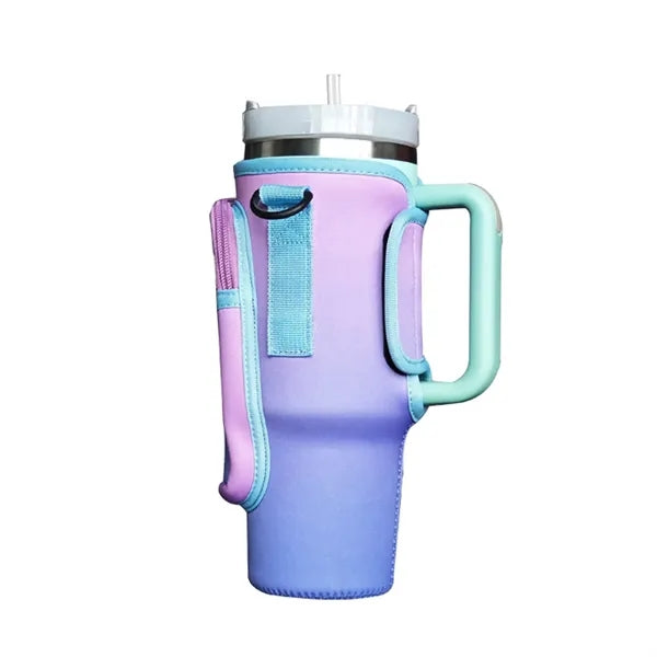 40oz Water Bottle Carrier Bag With Phone Pocket