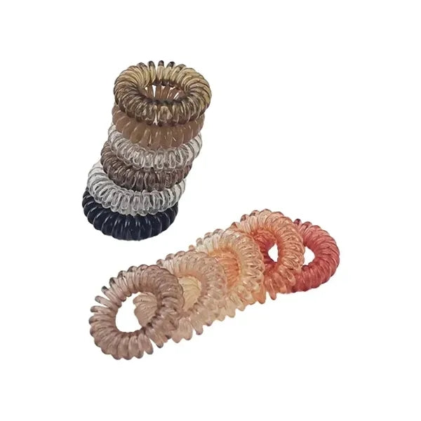 Spiral Hair Ties In Custom PVC Box
