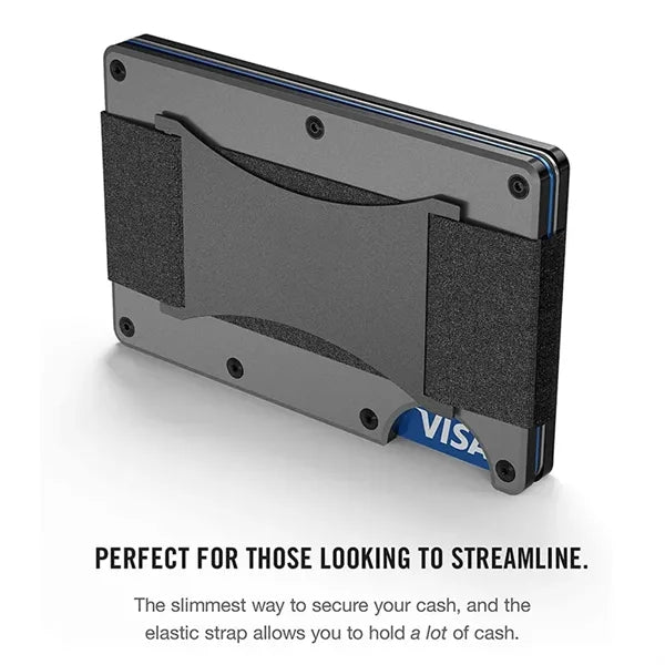RFID Blocking Aluminum Wallet Carbon Fiber Card Holder