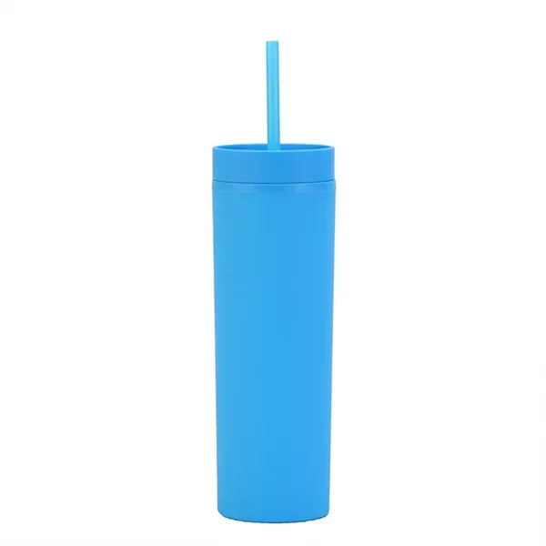 Double Wall Tumbler Cup With Straw