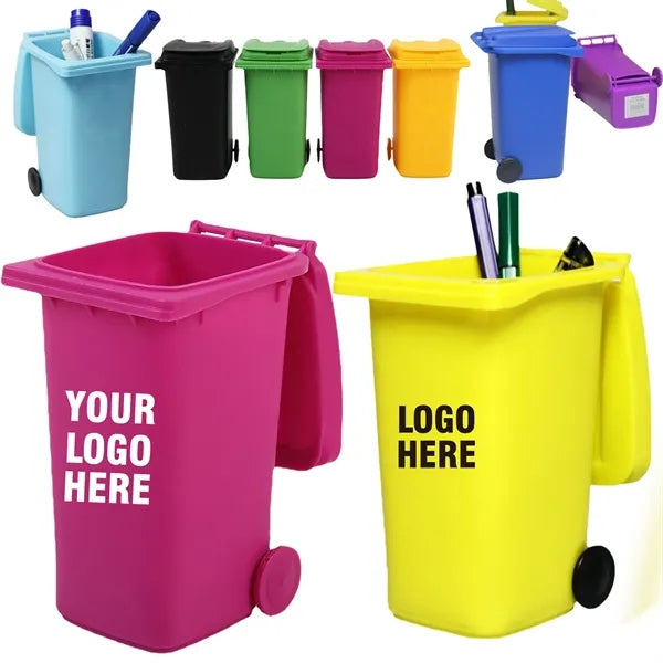Small Trash Can Pen Holder