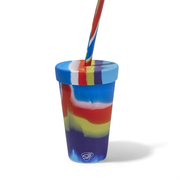 16 oz Silicone Straw Tumbler