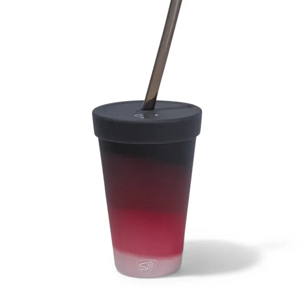 16 oz Silicone Straw Tumbler